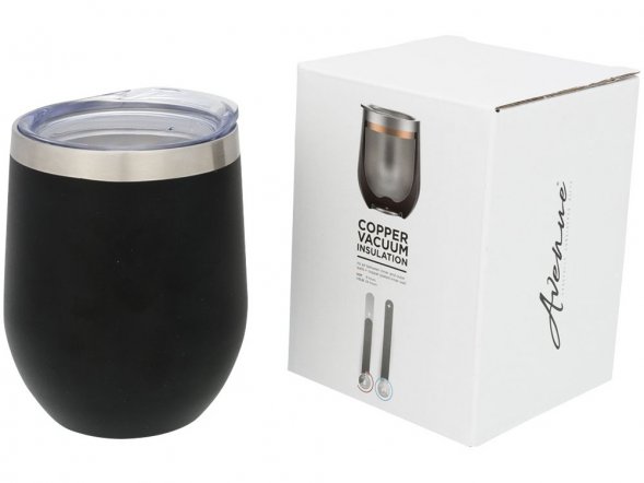 Кубок с вакуумной изоляцией Corzo Copper, черный 