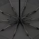 Зонт обратного сложения twoGether с двойным куполом, черный 