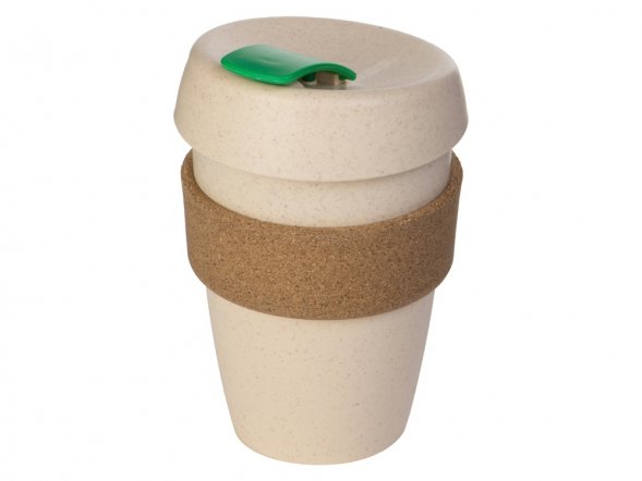 Стакан из пшеничного волокна с двойными стенками Pino, зеленый 