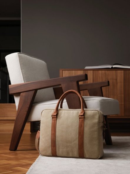 Сумка для ноутбука Bosler, бежевая 