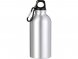 Бутылка Hip S с карабином 400мл, серебристый 