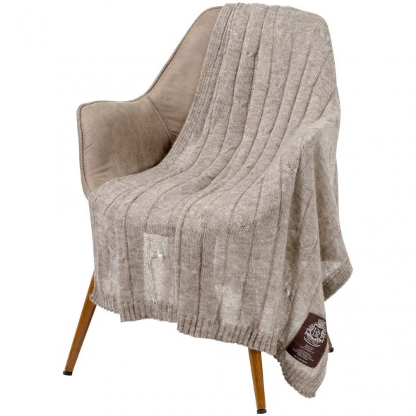 Плед Grasse, бежево-серый 