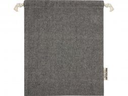 Средняя подарочная сумка Pheebs объемом 1,5 л из хлопка плотностью 150 г/м2, черный