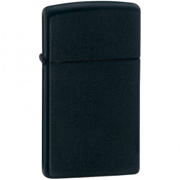 Зажигалка Zippo Slim Matt, матовая черная 