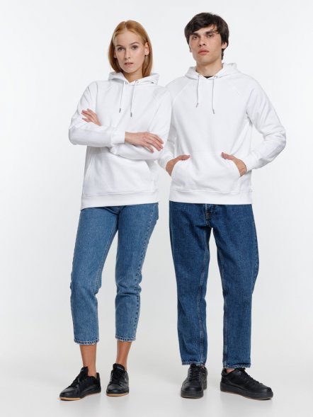 Толстовка унисекс Stellar, белая 