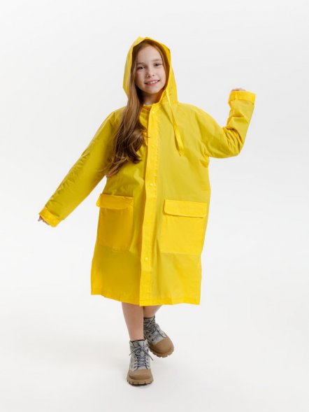 Дождевик детский RainDrop Kids, желтый 