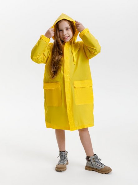 Дождевик детский RainDrop Kids, желтый 