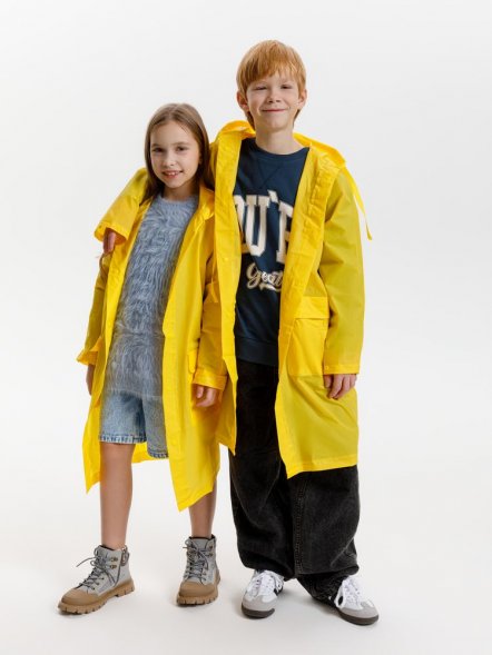 Дождевик детский RainDrop Kids, желтый 