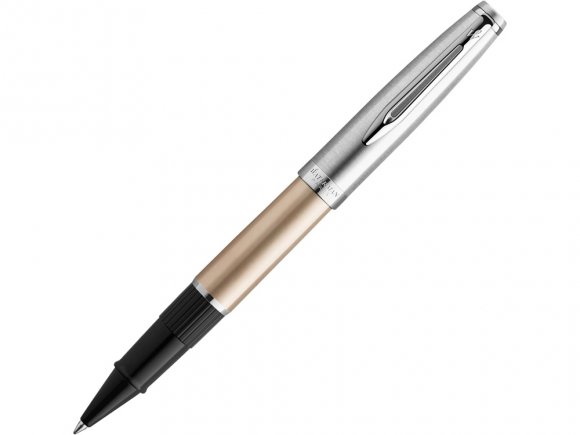 Ручка роллер Waterman Embleme цвет GOLD CT, цвет чернил: черный 