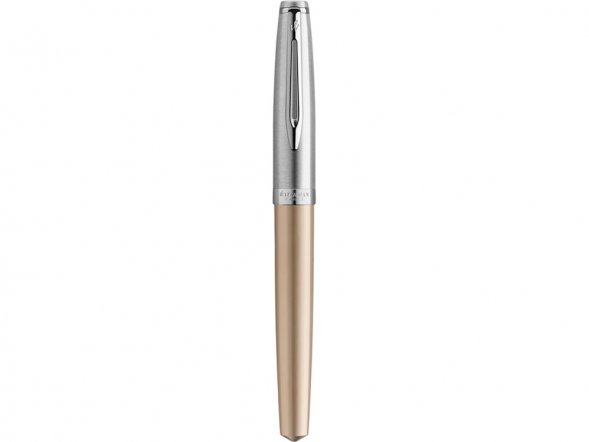 Ручка роллер Waterman Embleme цвет GOLD CT, цвет чернил: черный 