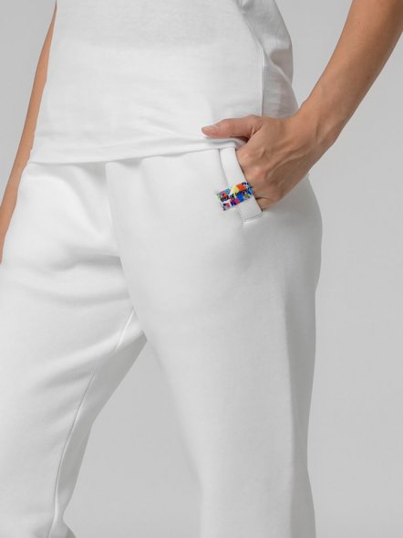 Лейбл тканевый Epsilon, S, белый 