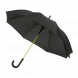 Зонт-трость Quantum, черный/салатовый 
