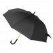 Зонт-трость Quantum, черный/салатовый 