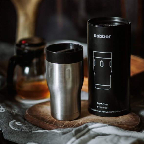 Термостакан Tumbler 350, вакуумный, стальной матовый 