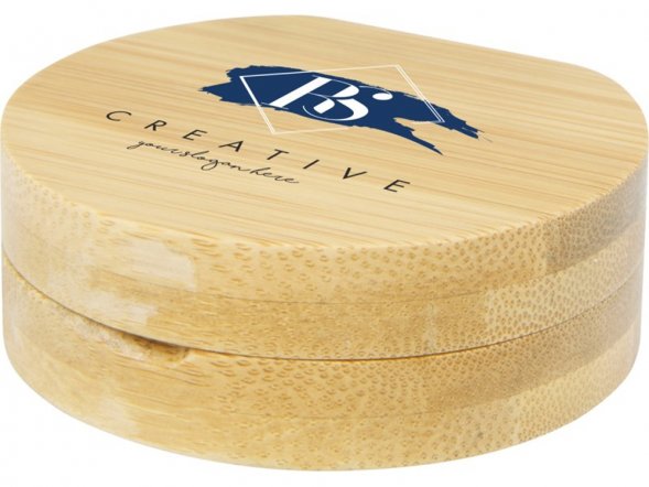 Карманное зеркало в бамбуковой раме Afrodit, natural 