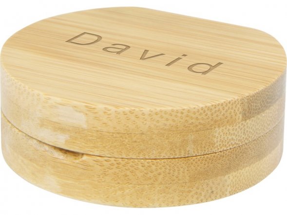 Карманное зеркало в бамбуковой раме Afrodit, natural 