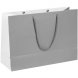 Пакет бумажный Bicolor, белый с серым 