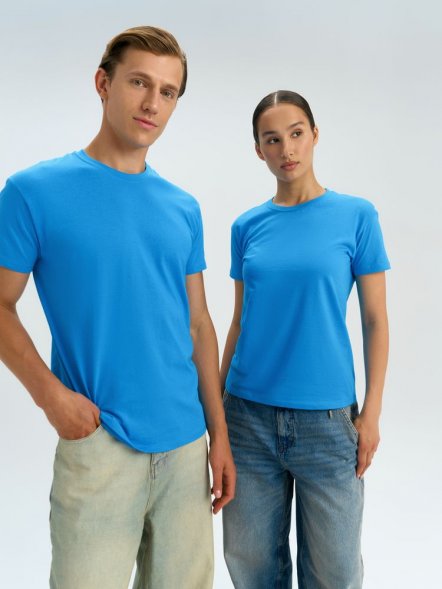 Футболка унисекс Regent 150, ярко-бирюзовая 