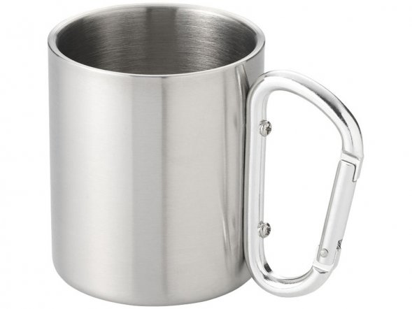 Термокружка с ручкой-карабином Alps 200мл, серебристый 