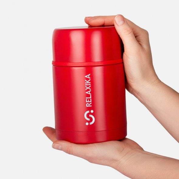 Термос для еды Relaxika 700, красный 