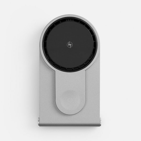 Складная станция беспроводной зарядки transForm, серый металлик 