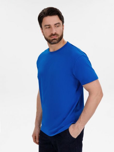 Футболка унисекс T-Bolka 180, ярко-синяя 