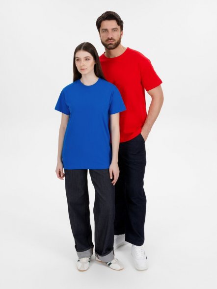 Футболка унисекс T-Bolka 180, ярко-синяя 