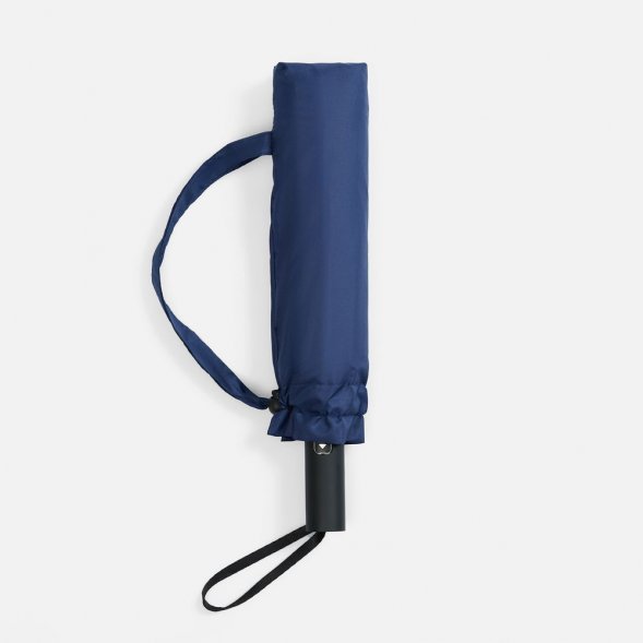 Зонт обратного сложения twoGether с двойным куполом, темно-синий 