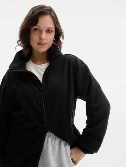 Куртка флисовая унисекс Ben Mac, черная 