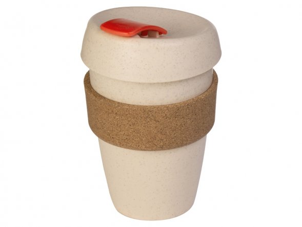 Стакан из пшеничного волокна с двойными стенками Pino, красный 