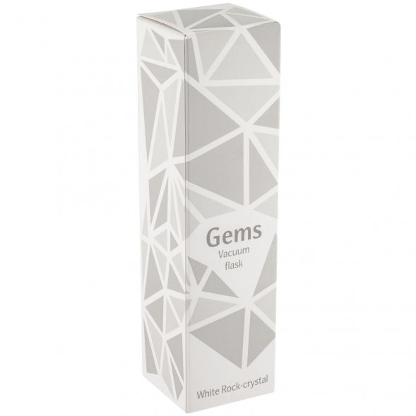 Термос Gems White Rock Crystal, белый горный хрусталь 