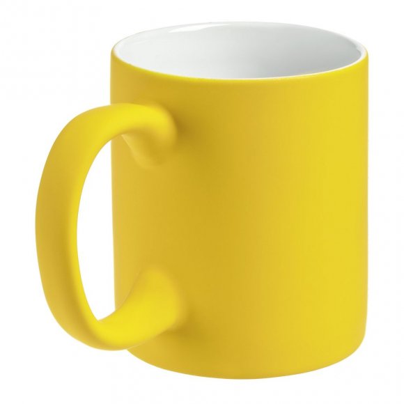 Кружка Sippy c покрытием софт-тач, желтая 