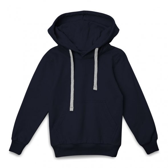 Толстовка с капюшоном детская Kirenga Kids, темно-синяя 