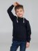 Толстовка с капюшоном детская Kirenga Kids, темно-синяя 