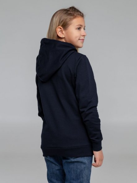 Толстовка с капюшоном детская Kirenga Kids, темно-синяя 