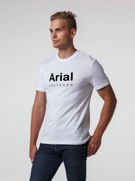Футболка Arial обитания, белая 