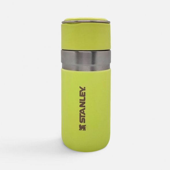 Термобутылка Go Quick Flip 470, желто-зеленая (цитрон) 