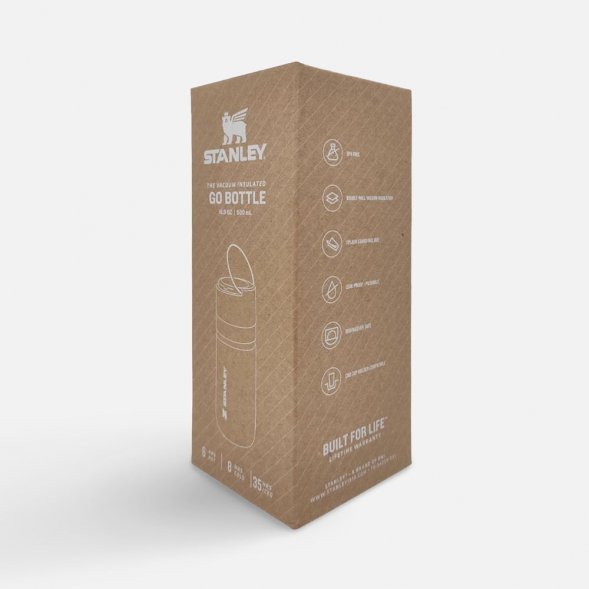 Термобутылка Go Quick Flip 470, желто-зеленая (цитрон) 