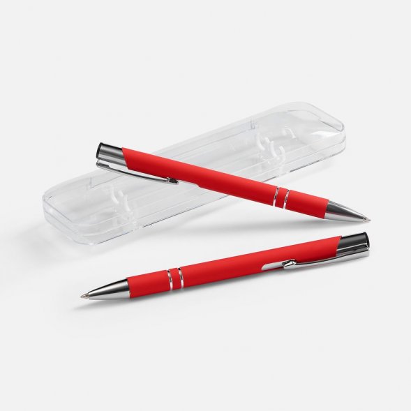 Набор из 2 ручек Keskus Soft Touch, красный 