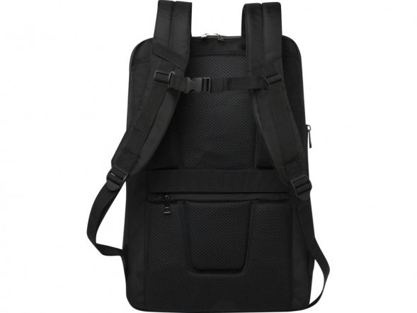 Expedition Pro расширяемый рюкзак для ноутбука из переработанных материалов по стандарту GRS,17 дюймов, объемом 35 л - сплошной черный 