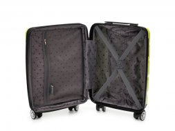 Чемодан TORBER В Отпуск, салатовый, полипропилен, 33 х 22 х 53 см, 35 л