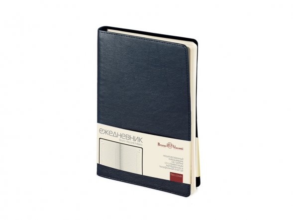 Ежедневник А5 недатированный Milano, темно-синий 