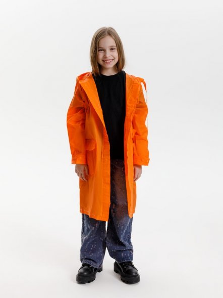 Дождевик детский RainDrop Kids, оранжевый 