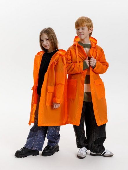 Дождевик детский RainDrop Kids, оранжевый 