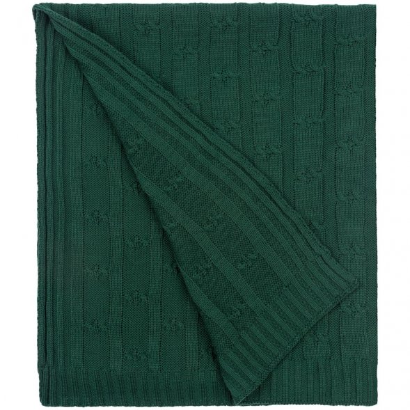 Плед Trenza, зеленый 