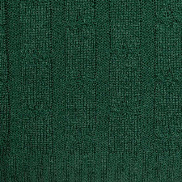 Плед Trenza, зеленый 