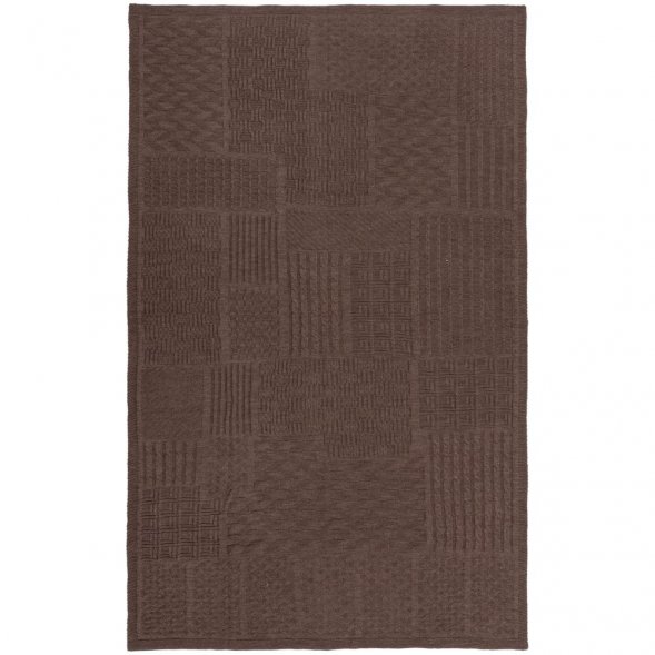 Плед Snippet, коричневый меланж 