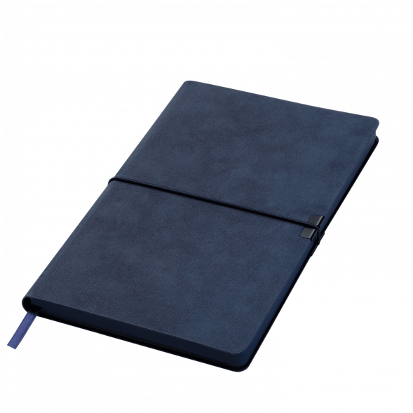 Ежедневник In Velour недатированный, синий 
