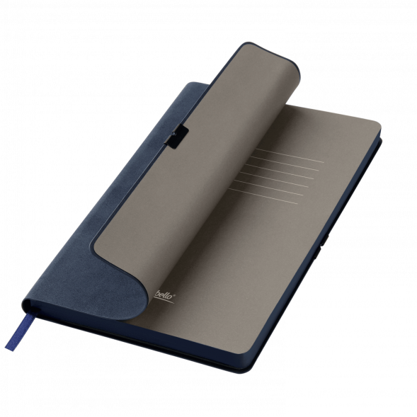 Ежедневник In Velour недатированный, синий 