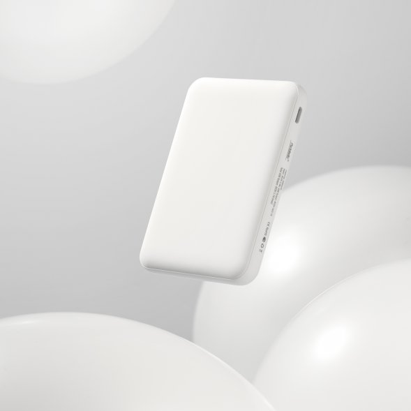 Внешний аккумулятор Elari 5000 mAh, белый 